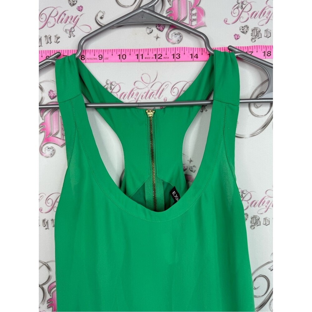 Express Green Racerback Tank with Zip Back - Picture 6 of 11